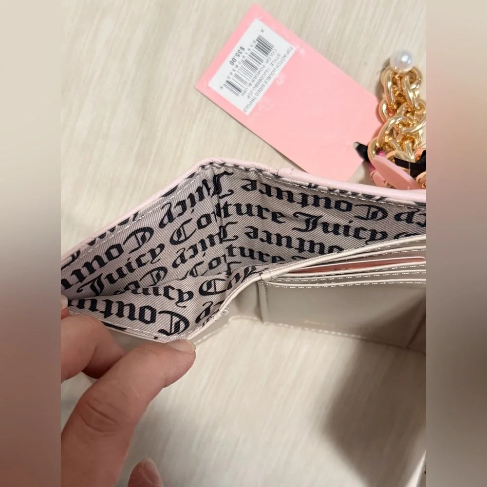 Juicy Couture Top Notch Double Sided Trifold Wallet - Picture 6 of 11